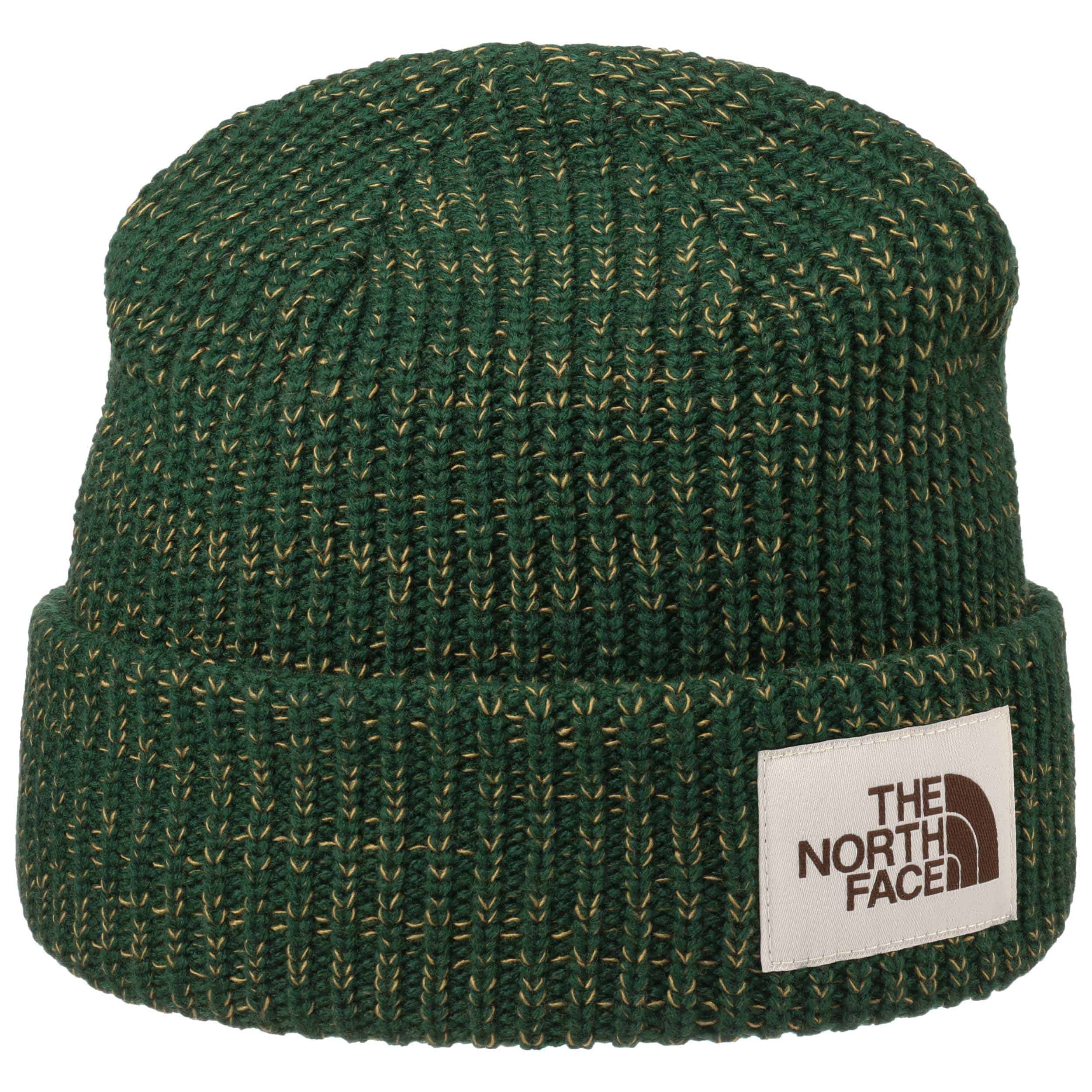 north face beanie green
