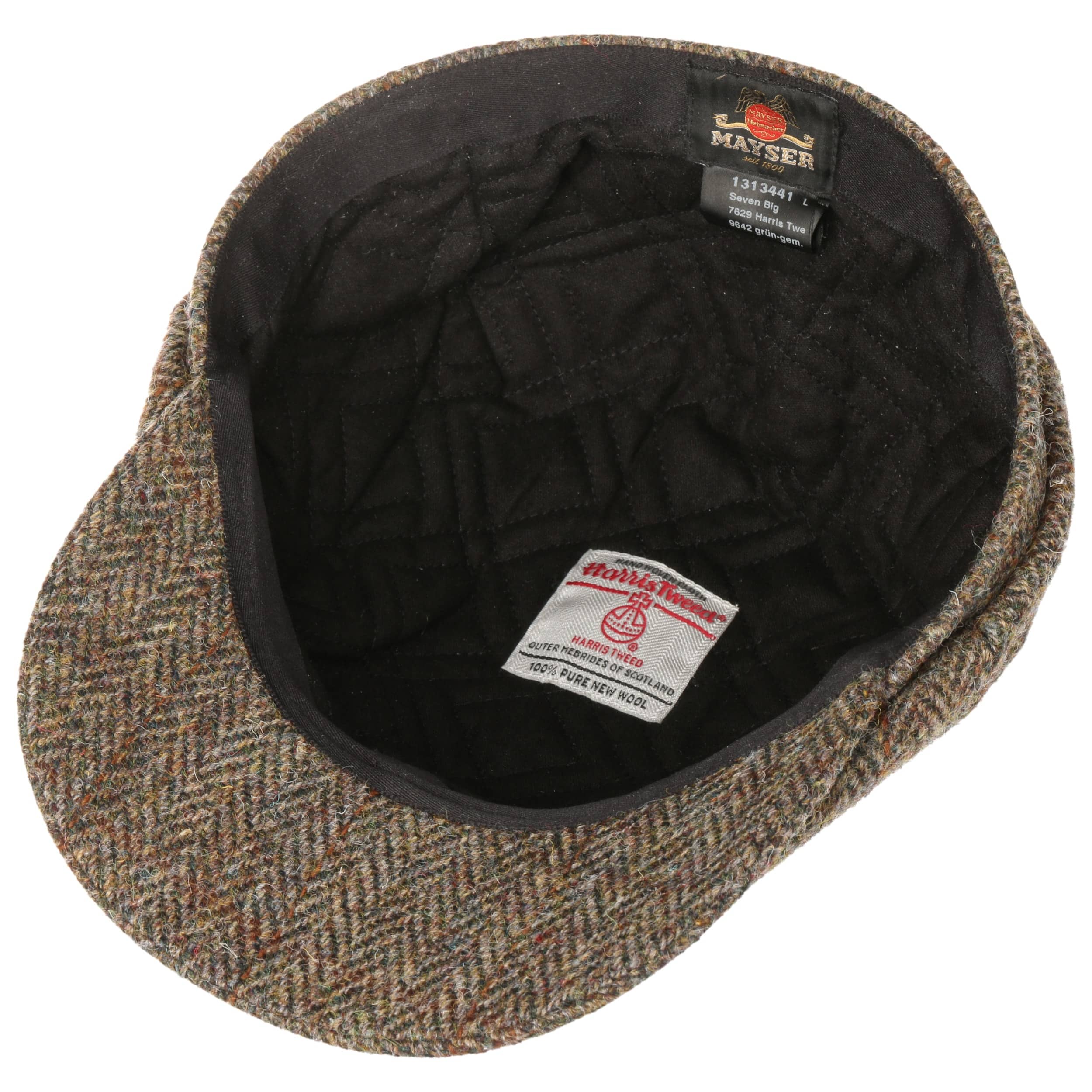 Seven Big Harris Tweed Flat Cap by Mayser - 74,95