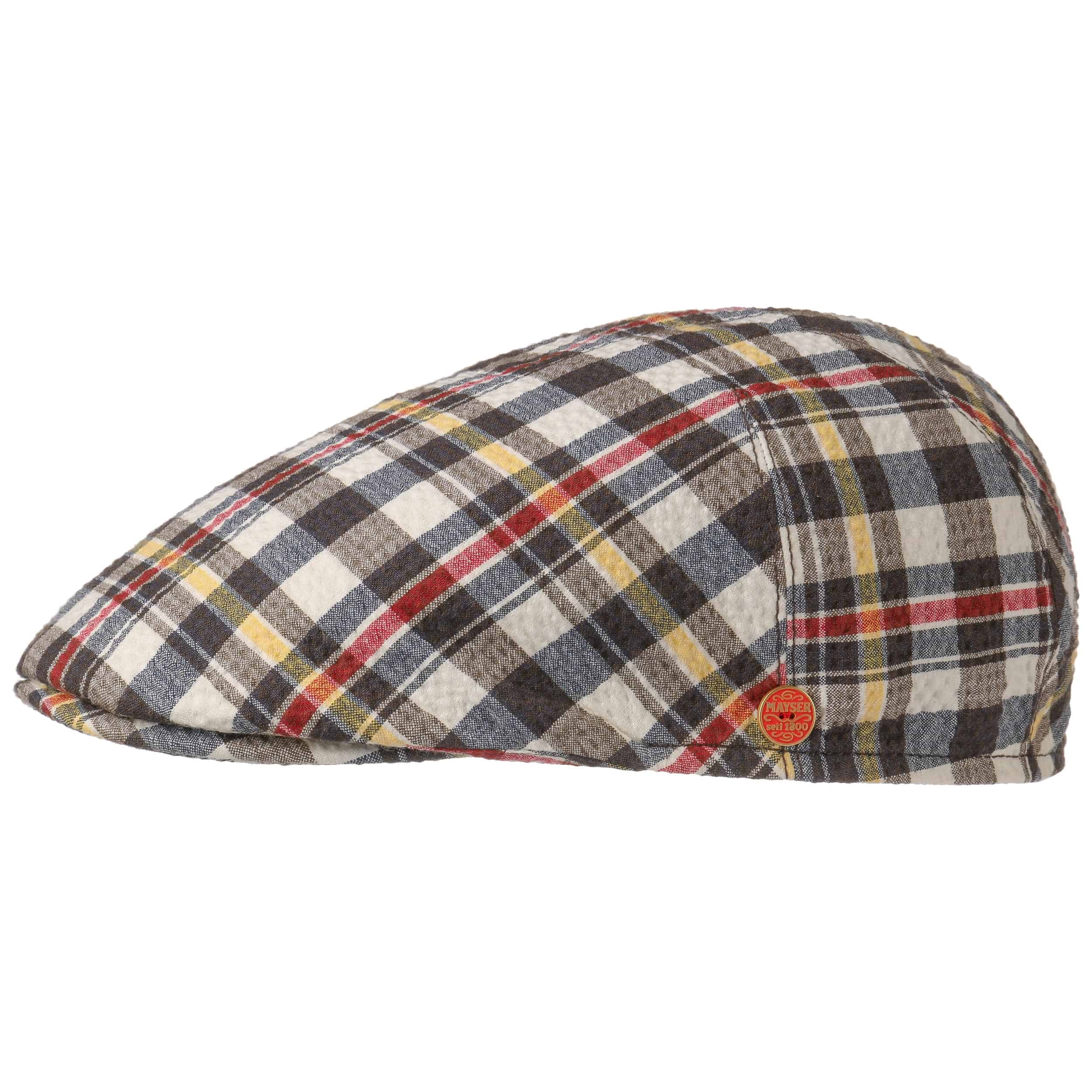 Sidney Seersucker Flat Cap by Mayser - 56,95