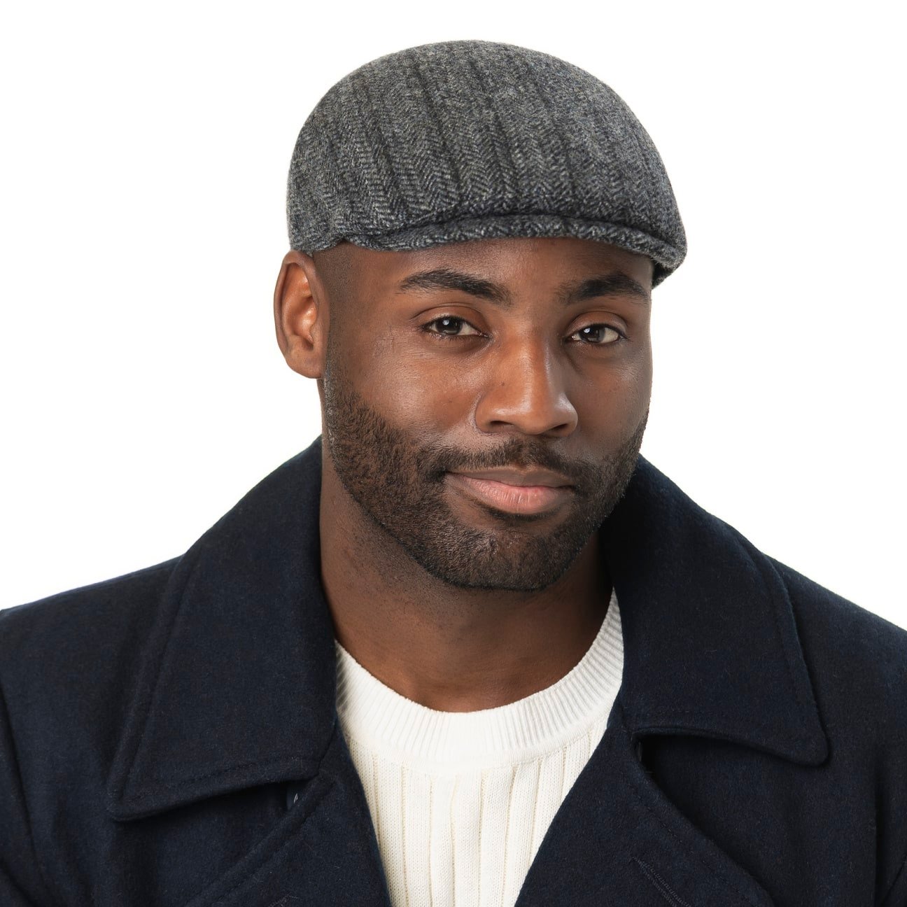Cadet Hats Melton Wool Traditional Cheesecutter - Hills Hats Mens Hats With Ear Flaps