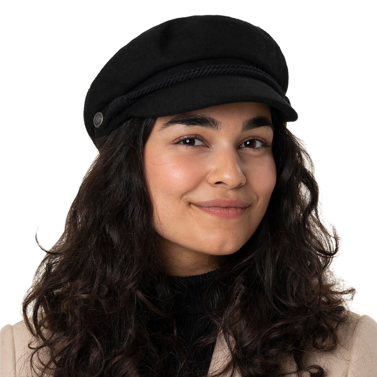 Casquette Marin Barts Skipper - Béret Femme En Laine - Taille Réglable - Visière 5,5 Cm