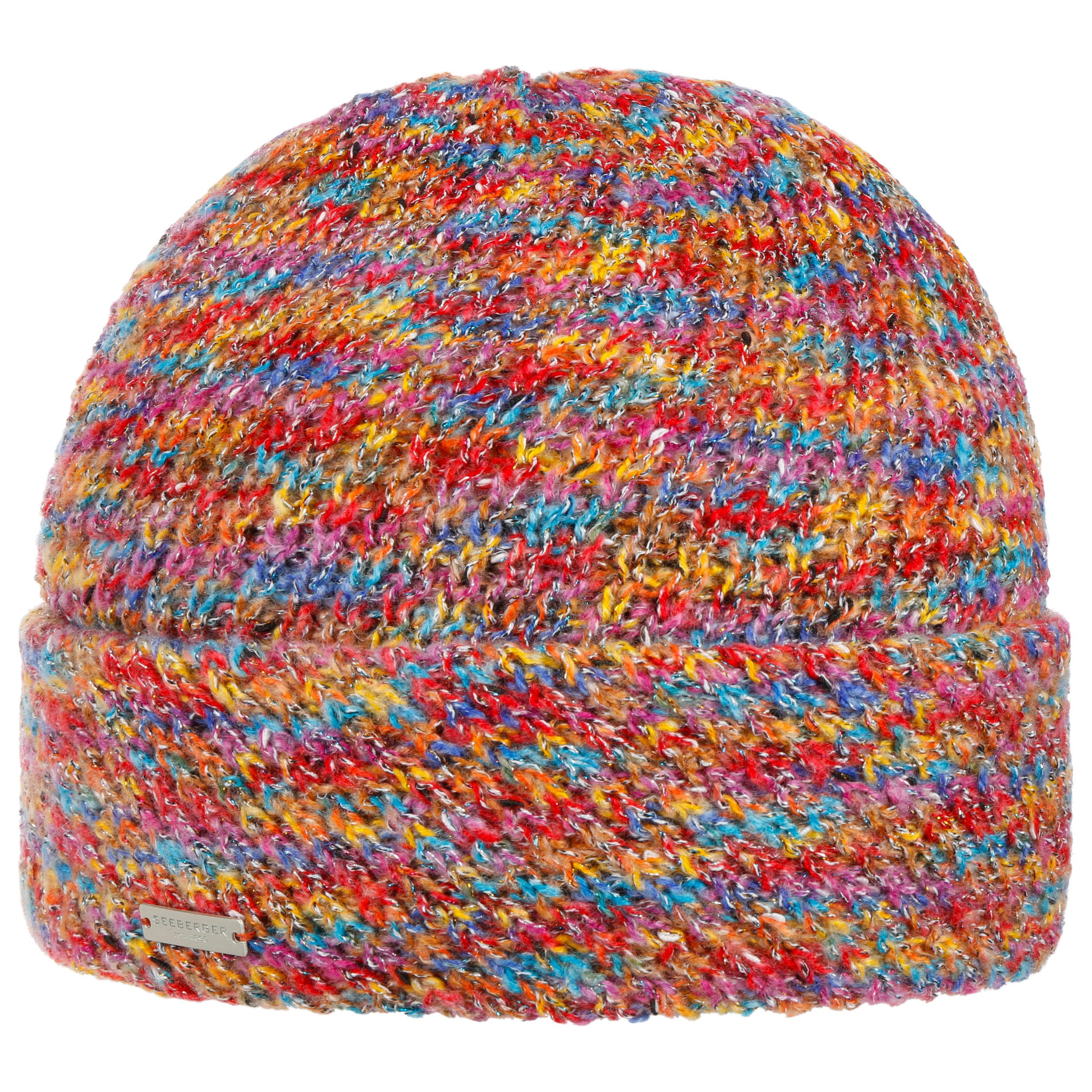 So Many Colours Beanie with Cuff by Seeberger Col. Mixed Colours, Size One Size