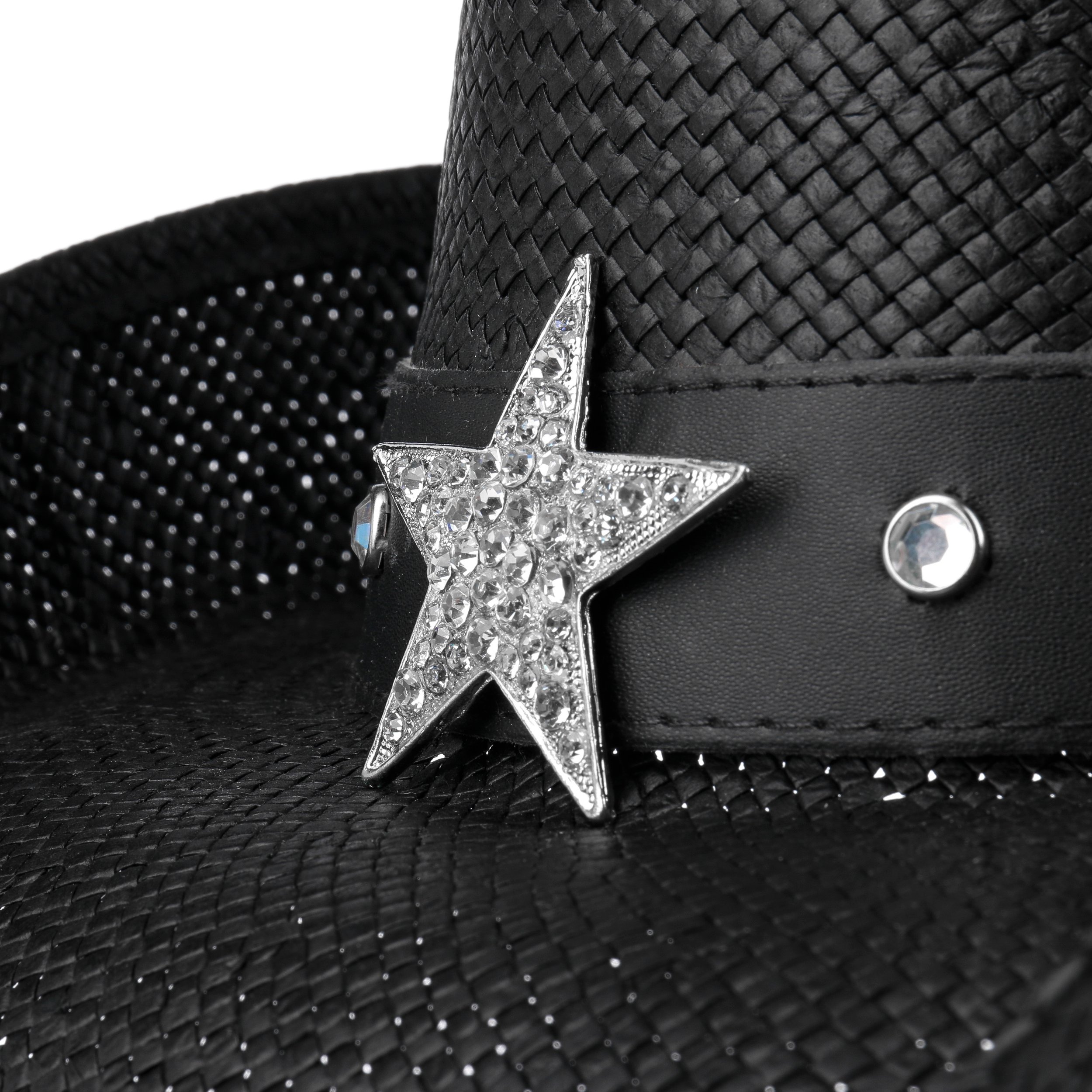 black leather dallas cowboys hat