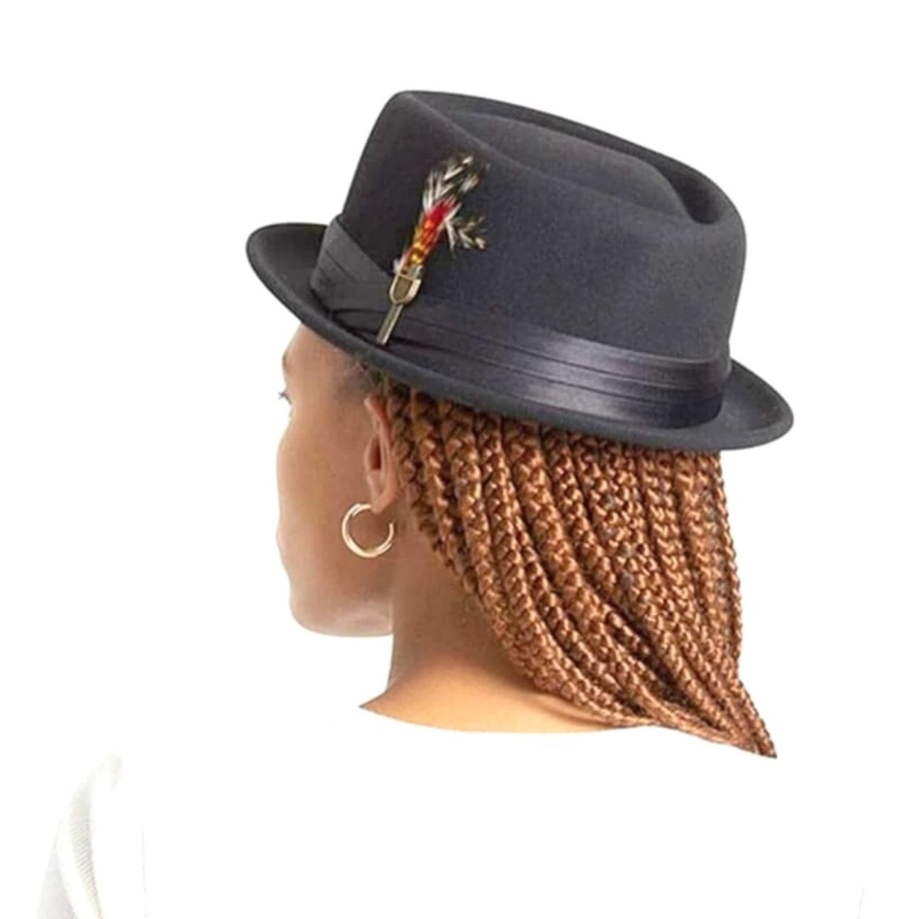 Stout Pork Pie Wool Felt Hat by Brixton 