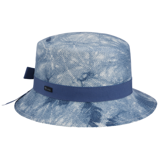 Tie Dye Bucket Straw Hat by Lipodo Col. Navy, Size One Size