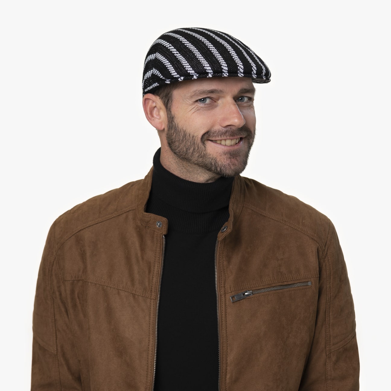 Twist Stripe 504 Flat Cap by Kangol