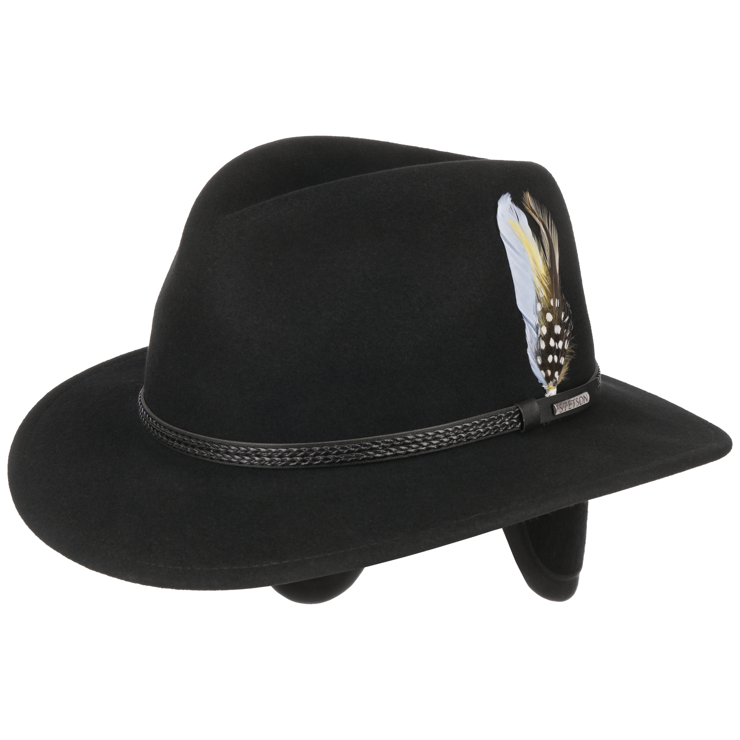 stetson hat with ear flaps