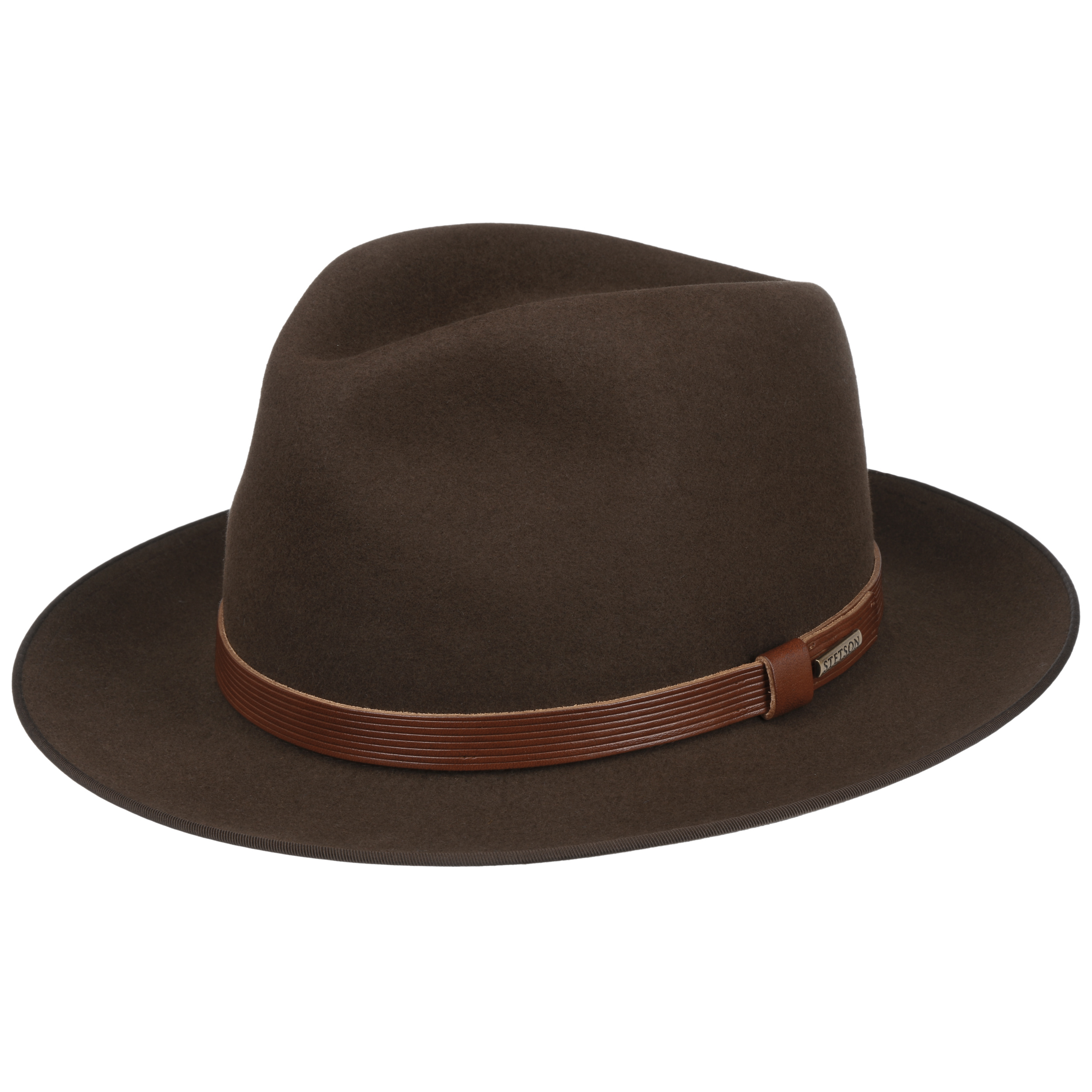 Crossover Wool Felt Wide Brim Fedora by Stetson – DAPPERFAM