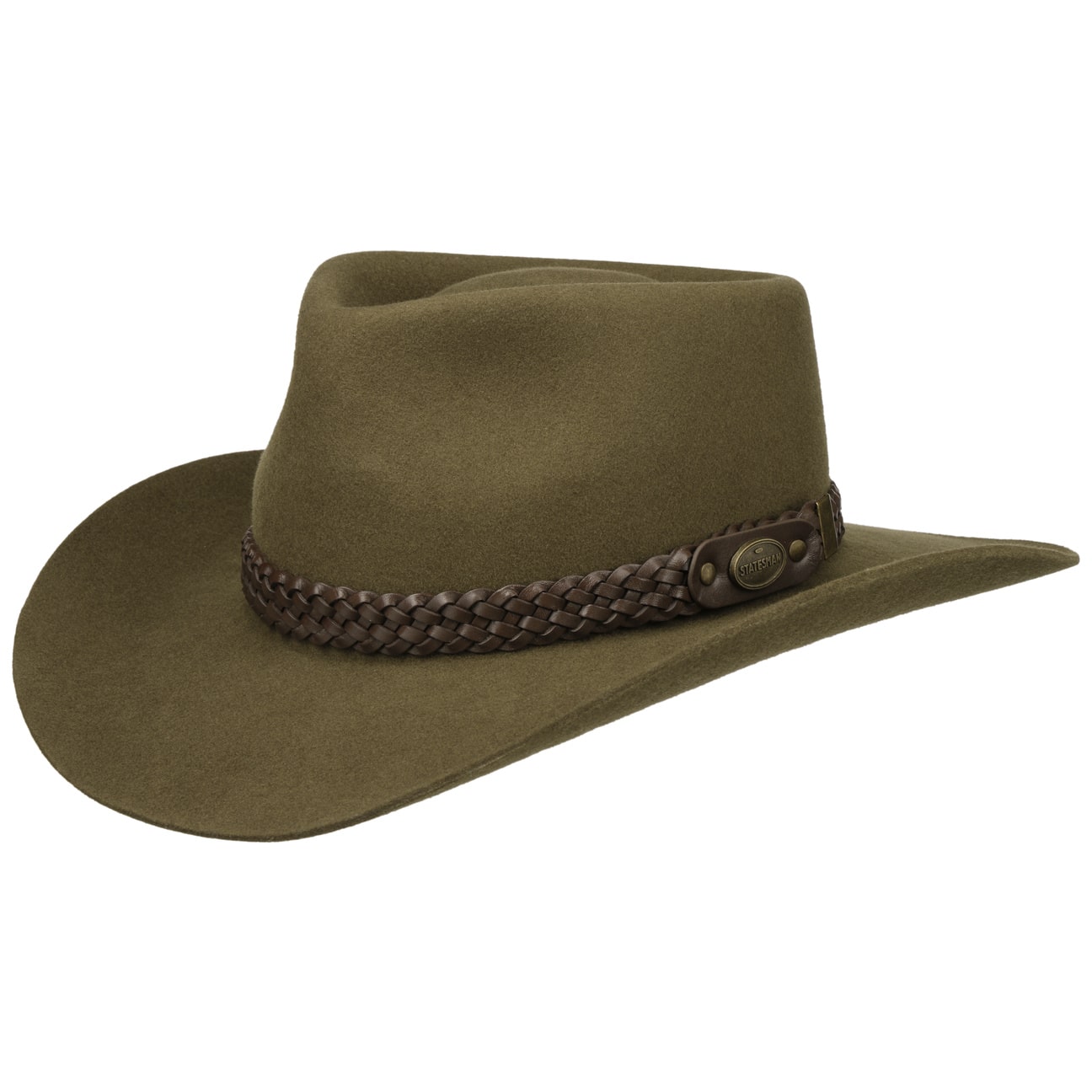 Leather Cowboy Hats Uk Vantrick Felt Hat With Leather Band By