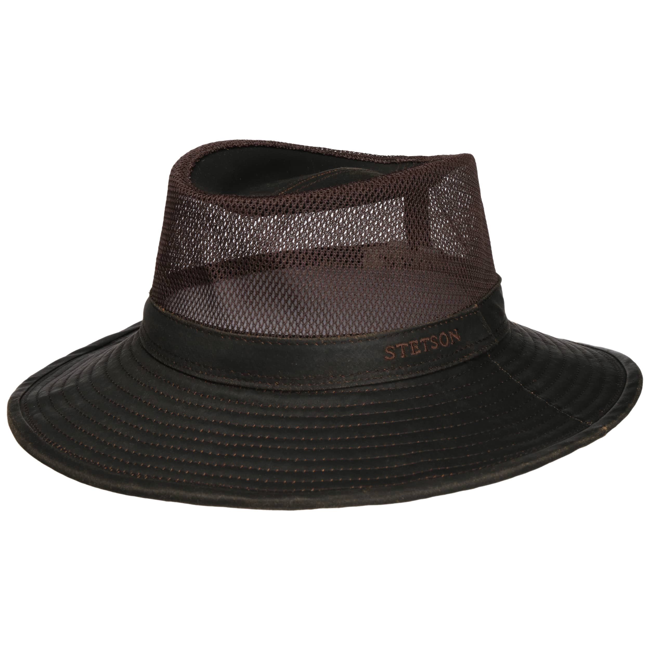 Stetson Vented Crown Cloth Hat Dark Brown L (58-59 cm)