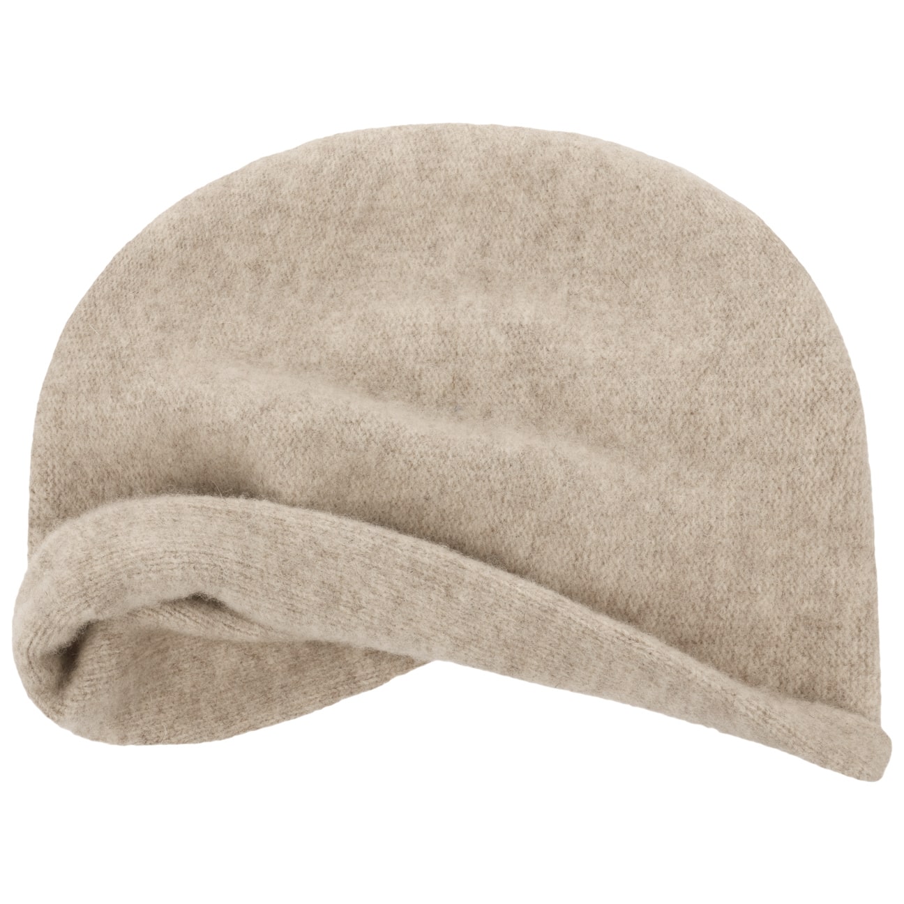 Vialena Milled Wool Beanie Hat by Seeberger