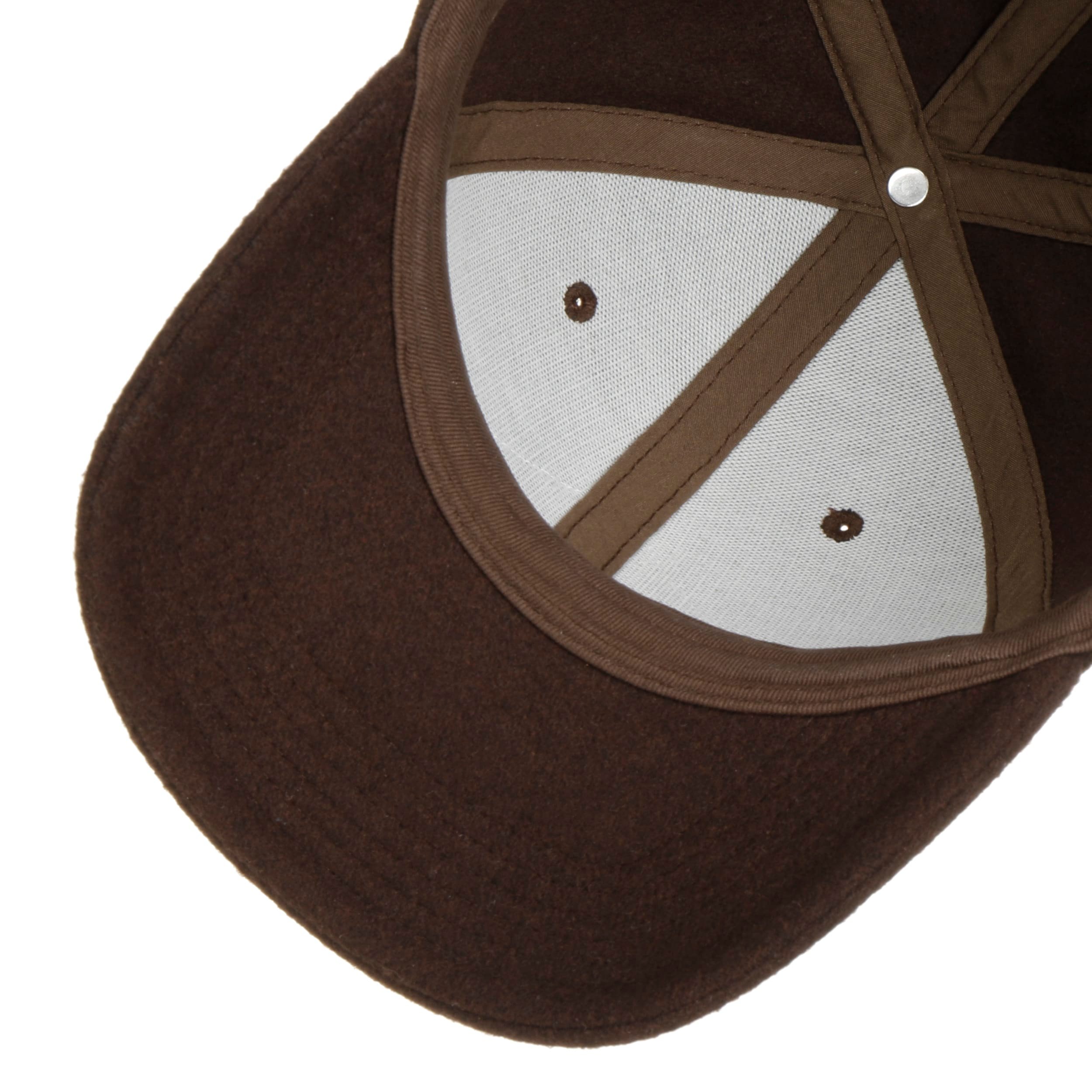 Cappellino Stetson Baseball In Lana Vintage Logo Patch | Berretto Unisex Strapback Fibbia Metallo - 3