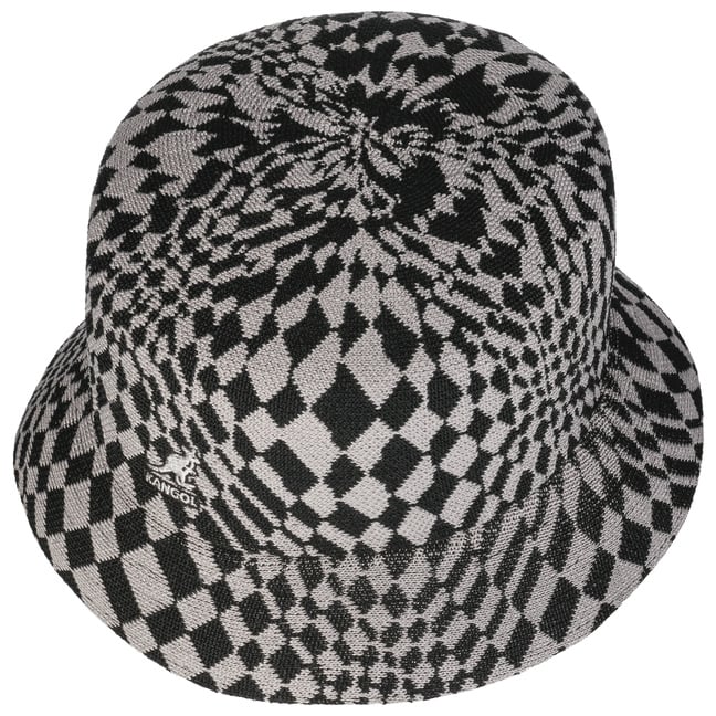 Warped Check Bucket Cloth Hat by Kangol - £38.95