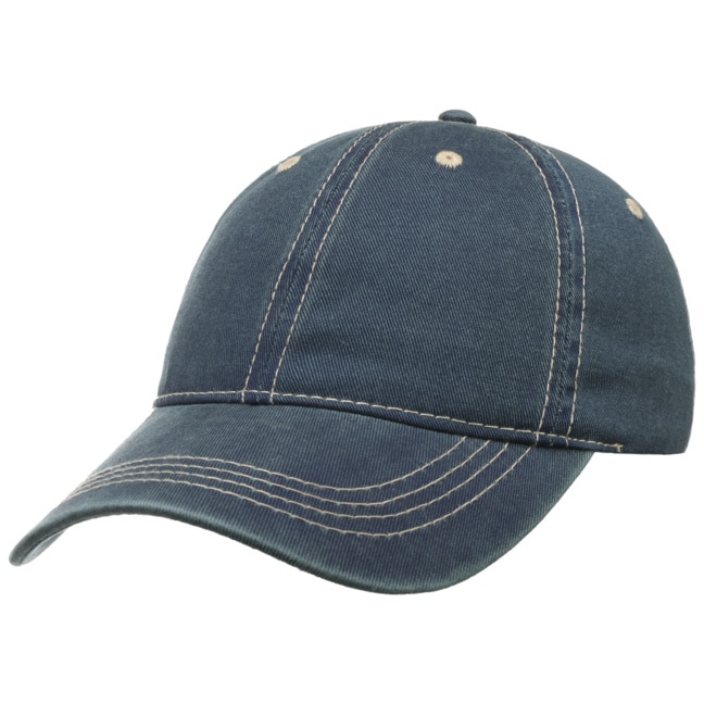 washed denim cap