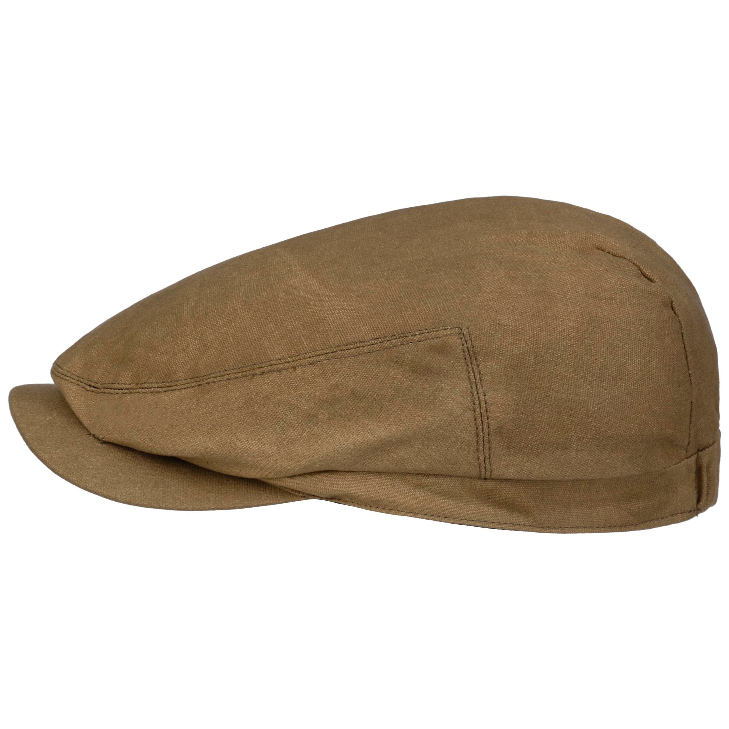 Waxed Cotton Flat Cap main image 1