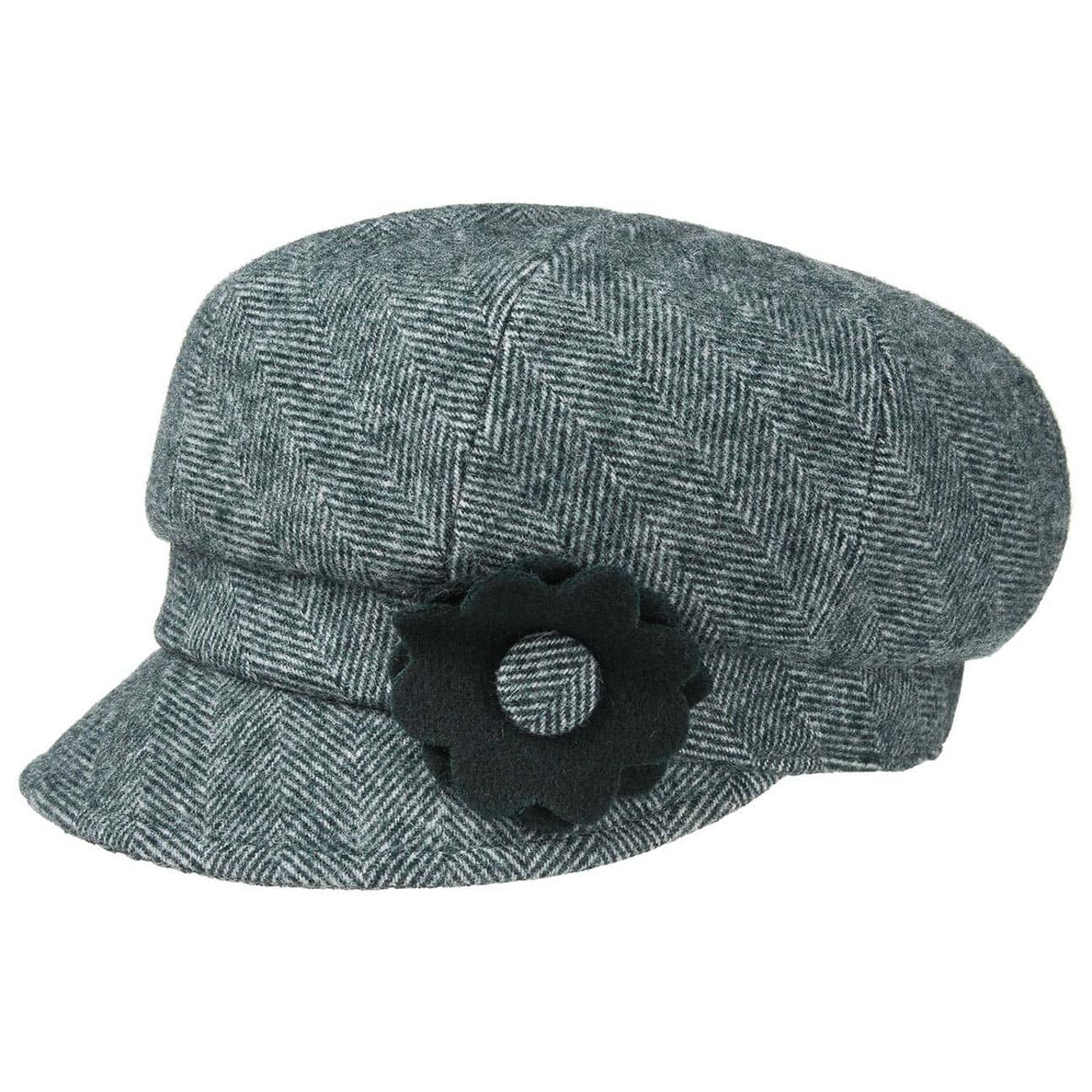 Women´s Lambswool Herringbone Newsboy Cap 5295