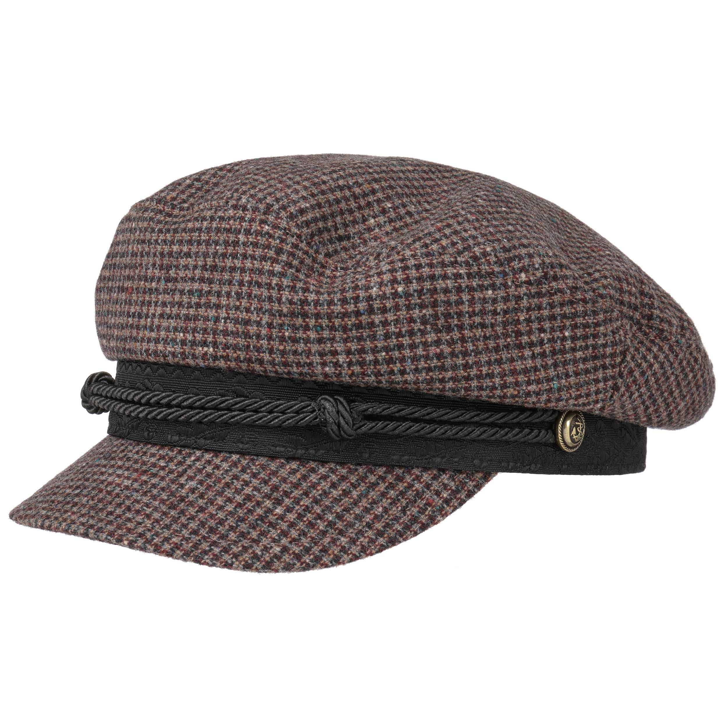 Wool Check Riders Cap by Stetson