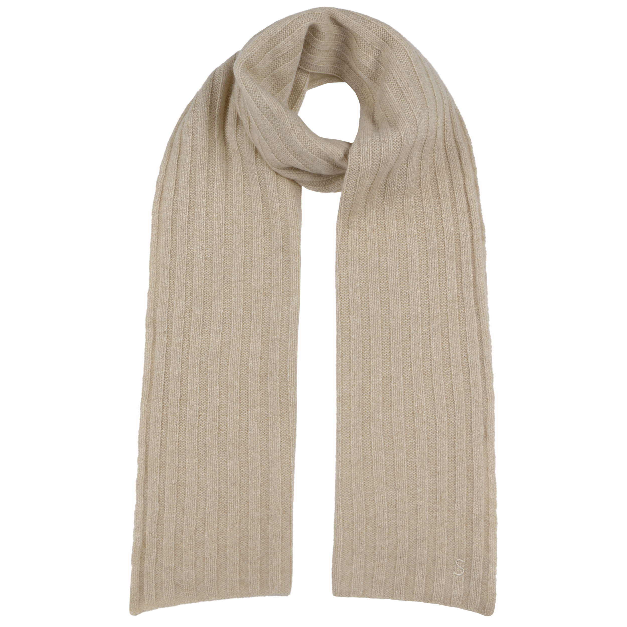 Stetson Yescott Sustainable Cashmere Scarf Oatmeal One Size