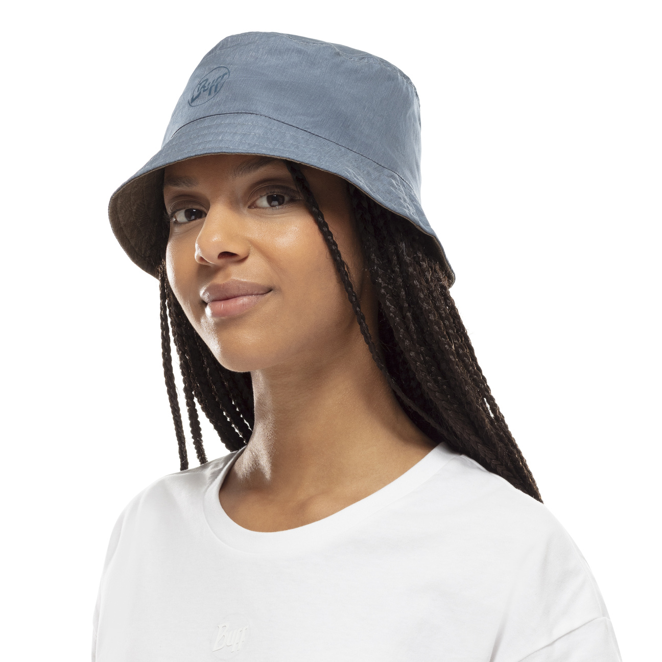 Zadok Blue Olive Bucket Reversible Hat by BUFF - 28,95