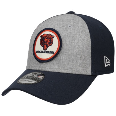 Chicago Bears New Era 2022 NFL Sideline Cream/Navy 39THIRTY Hat Stretch C  Logo