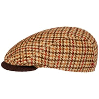 4 Panel Houndstooth Flat Cap by Alfonso D�Este - &pound;74.95