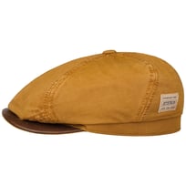6 Panel Cotton Canvas Flat Cap by Stetson - &pound;99.00