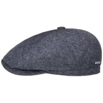 6 Panel Fine Melange Wool Flat Cap by Stetson - &pound;99.00