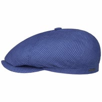 6 Panel Houndstooth Golf Flat Cap by Stetson - &pound;99.00