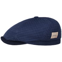 6 Panel Quilted Cotton Flat Cap by Stetson - &pound;99.00