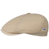 6 Panel Sustainable Cotton Flat Cap by Stetson - &pound;79.00