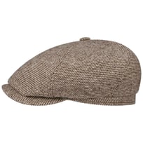 6 Panel Undyed Wool Flat Cap by Stetson - &pound;99.00