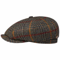 8 Panel Barkeyville Wool Flat Cap by JJ Hats - &pound;87.95