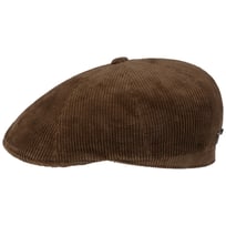 8 Panel Carson Cord Flat Cap by Stetson - &pound;99.00