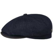 8 Panel Denim Flat Cap by Balmoral - &pound;105.95