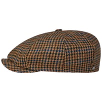 8 Panel Houndstooth Flat Cap by Lierys - &pound;70.95