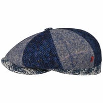8 Panel Patchwork Flat Cap by Alfonso D�Este - &pound;75.95