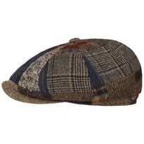 8 Panel Patchwork Flat Cap by JJ Hats - &pound;86.95