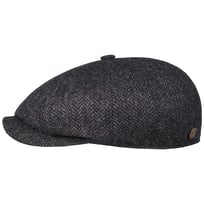 8 Panel Wool Herringbone Flat Cap by Balmoral - &pound;69.95
