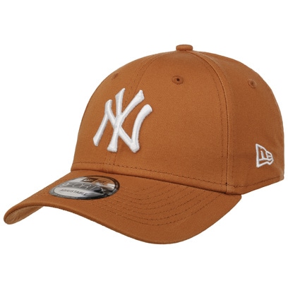 New Era Curved Brim Women 9FORTY Monogram New York Yankees MLB Beige  Adjustable Cap