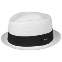 Amatillo White Pork Pie Straw Hat by Lipodo - &pound;22.95