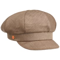 Anja Herringbone Linen Newsboy Cap by Mayser - &pound;70.95