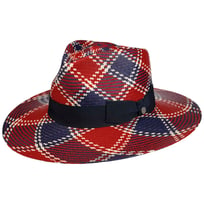 Big Brim Tricolour Panama Hat by Lierys - &pound;87.95