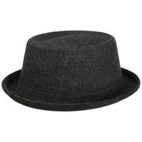 Black Denim Pork Pie Hat by Stetson - &pound;89.00