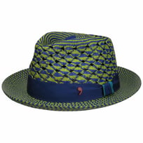 Blue & Green Panama Hat by Alfonso D�Este - &pound;175.95