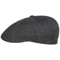 Bricksford 8 Panel Linen Flat Cap by Stetson - &pound;119.00