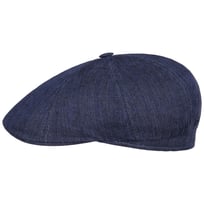Bricksford 8 Panel Linen Flat Cap by Stetson - &pound;119.00