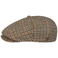 Brood Cotton Houndstooth Flat Cap by Brixton - &pound;44.95