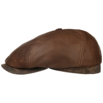 Brooklin Leather Flat Cap by Stetson - &pound;149.00