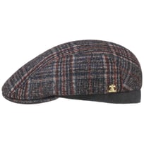 Burndell Check Flat Cap with Alpaca by Lierys Gold - &pound;93.95