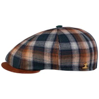 Candiso Check Flat Cap by Lierys Gold - &pound;87.95